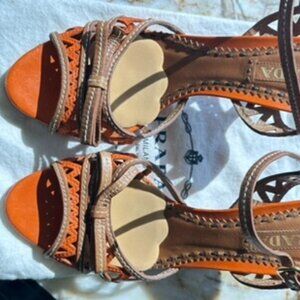 Prada heels, open back & toe